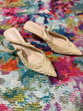 Sling Back Kitten Heel | Nature