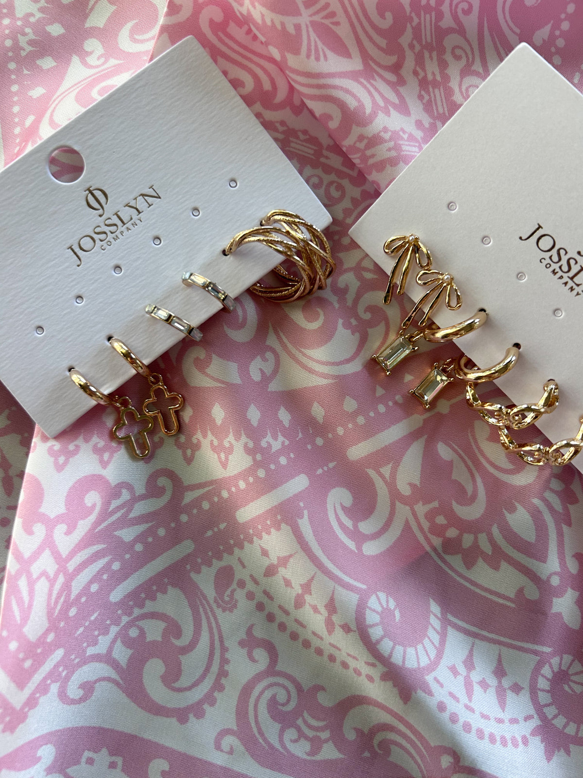 trio huggie earring set