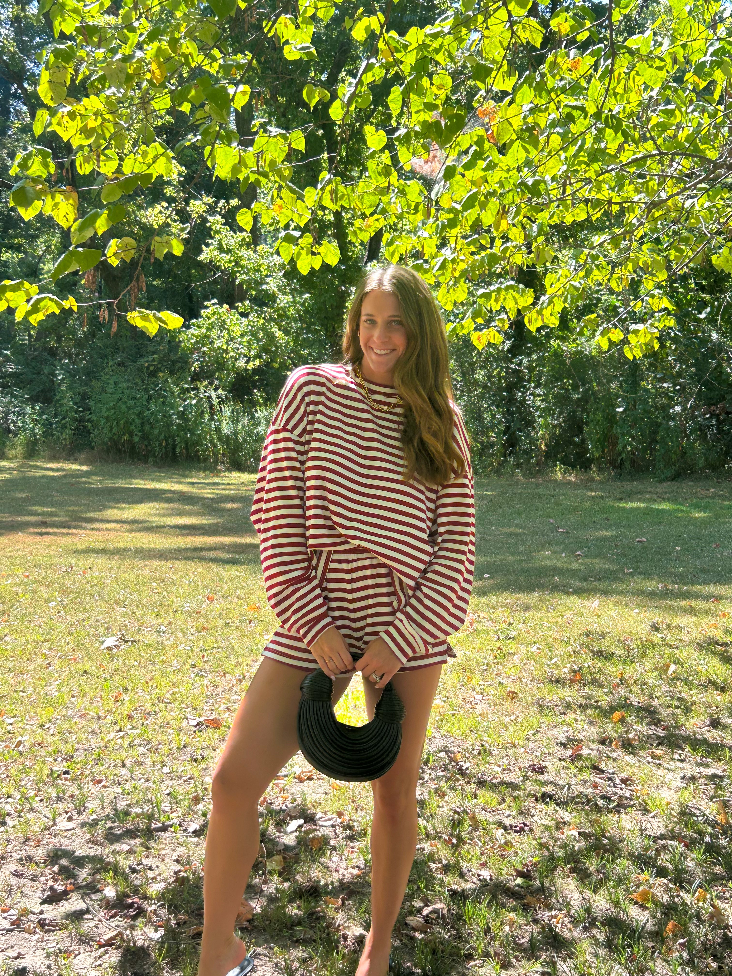 Striped Crimson Set