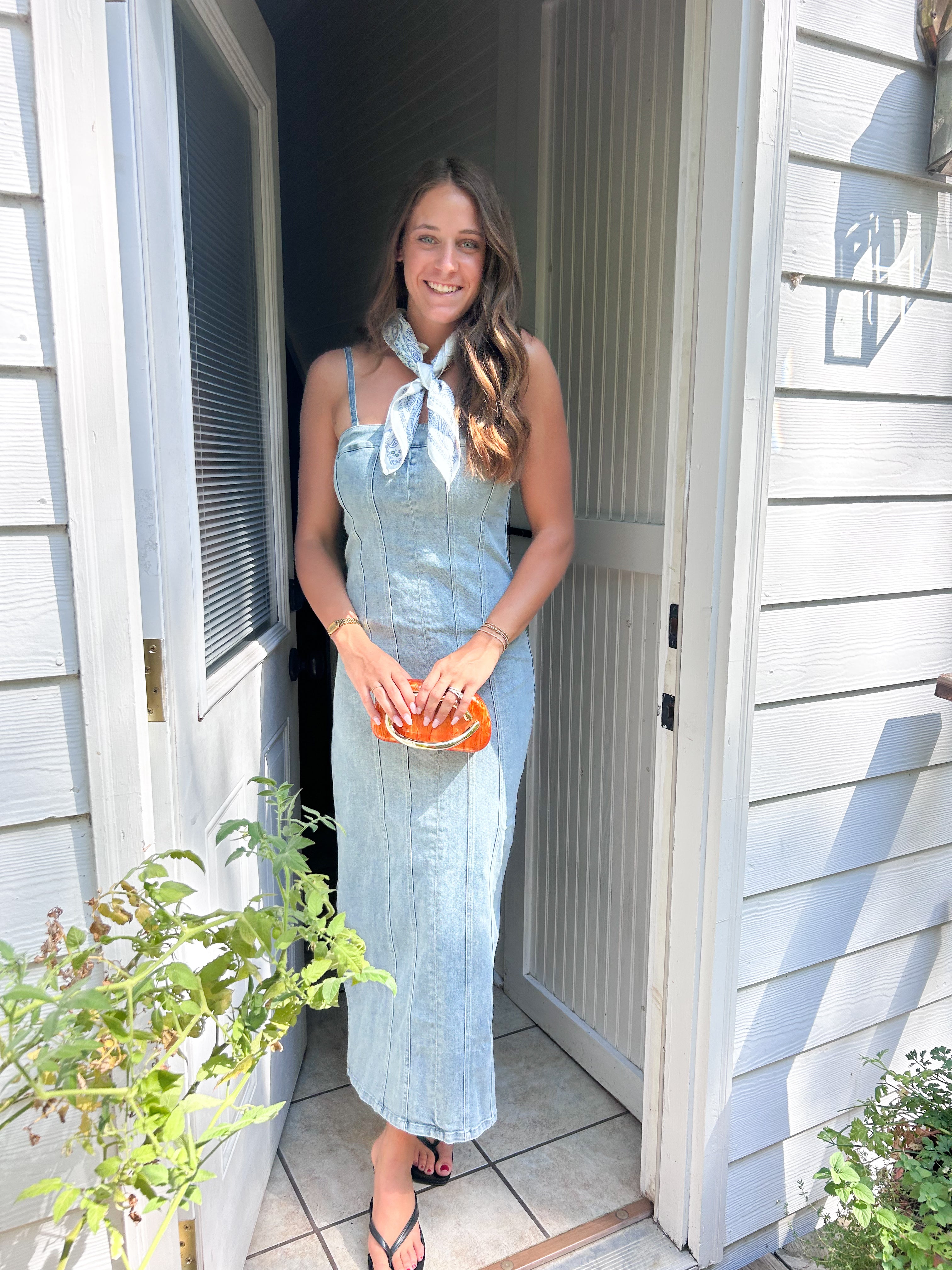 Denim Maxi Dress