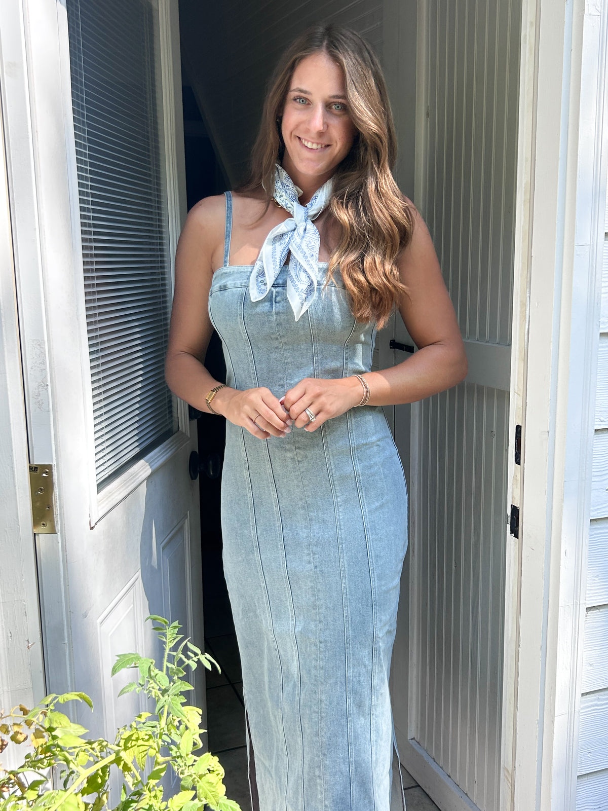 Denim Maxi Dress