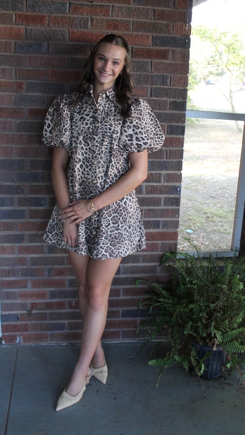 Leopard Minnie dress