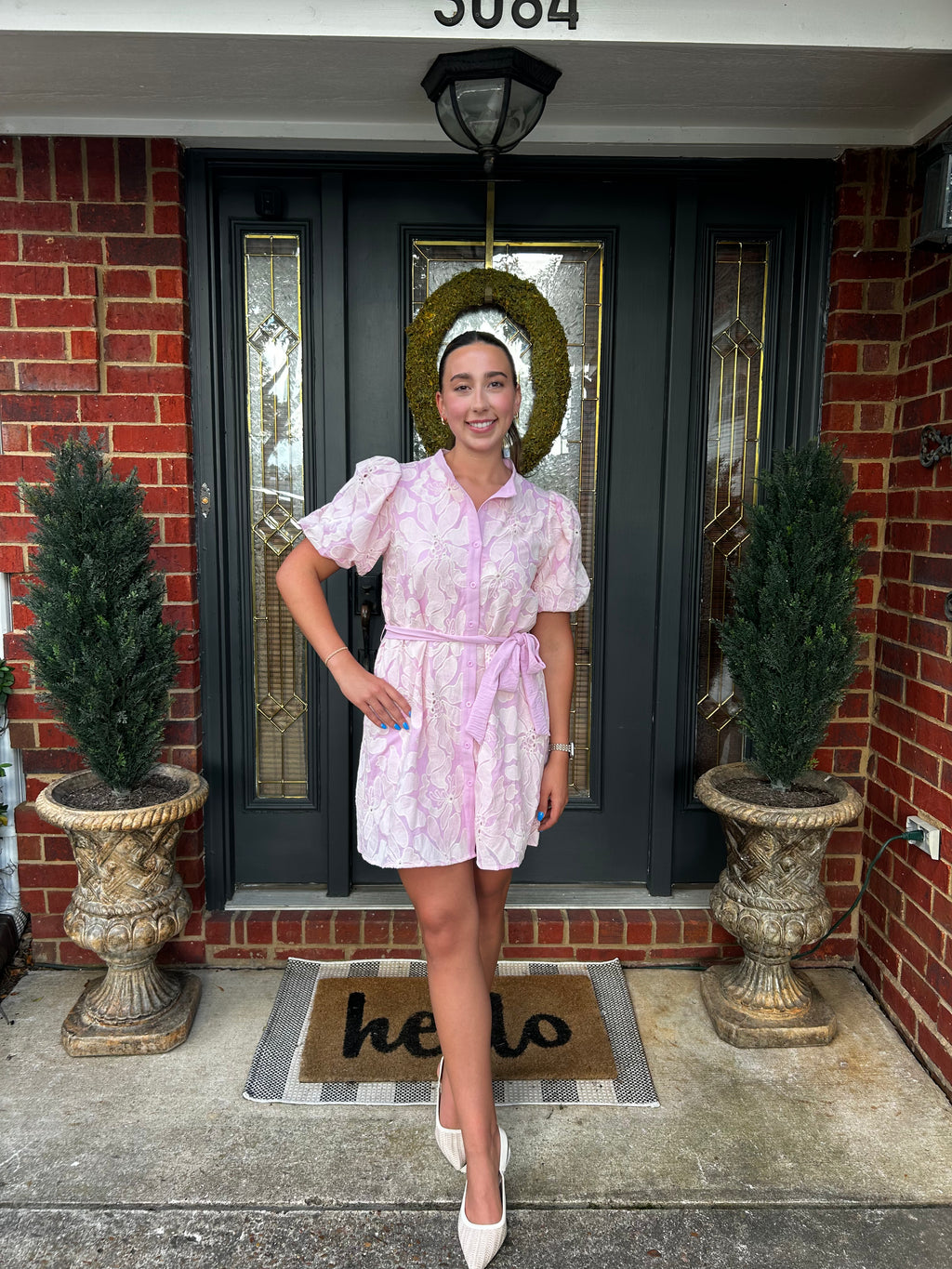 Floral tie dress